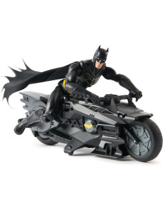 Batman Batcycle RC c/ personaggio 30cm 2