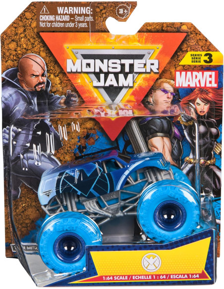 Monster Jam Veicoli 1 pack 1:64 Marvel Assortimento