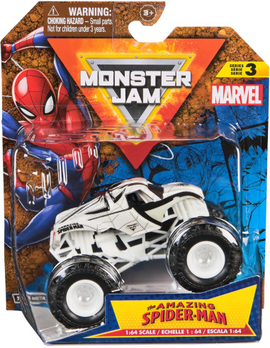 Monster Jam Veicoli 1 pack 1:64 Marvel...