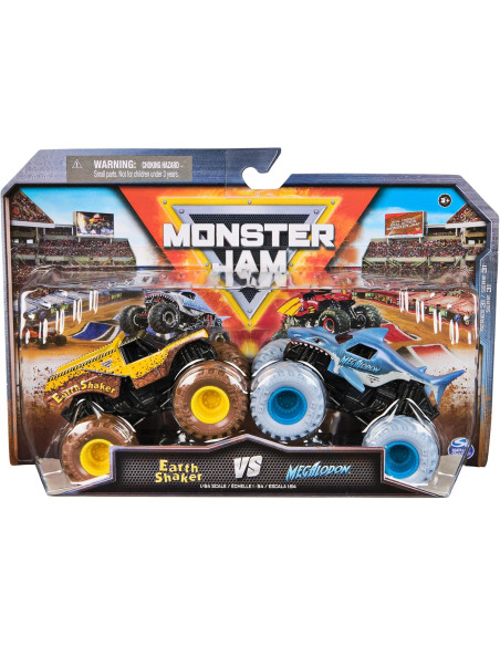 Monster Jam Veicoli 2 pack 1:64 Earth shaker vs Megalodon