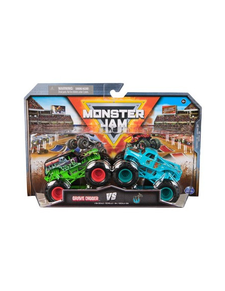 Monster Jam Veicoli 2 pack 1:64 Grave digger vs W
