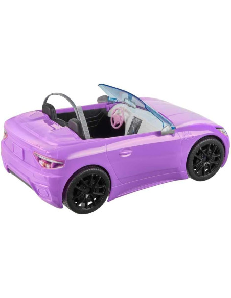 Barbie con auto cabrio viola