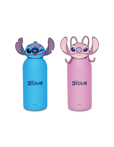 Borraccia Tappo Sagomato Lilo e Stitch assortito