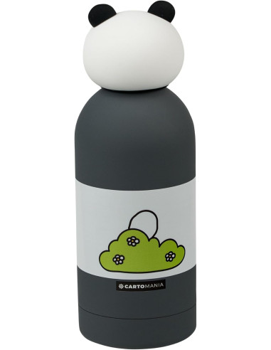 Borraccia c/ Topper 350ml Panda Cartomania Chill
