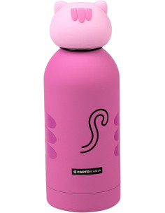 Borraccia c/ Topper 350ml Gatto Cartomania Chill 2