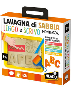 Lavagna di sabbia Montessori