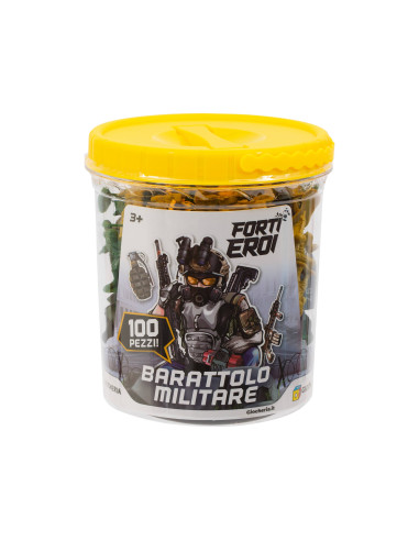 Forti Eroi Barattolo militare 100pz