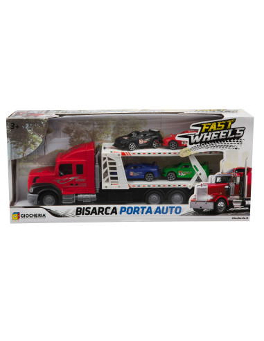 Fast Wheels - Bisarca con 4 Automobili