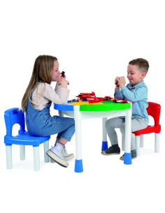 Tavolo costruzioni e sedie