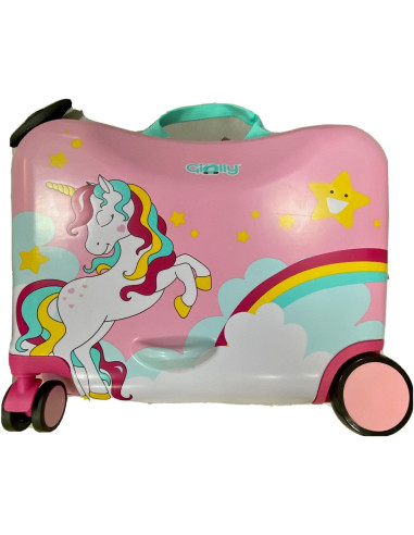 Giolly Valigia Trolley Cavalcabile Unicorno