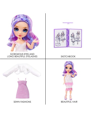 Rainbow High Fantastic Fashion Doll - PURPLE