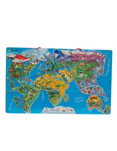 A di Arte Puzzle Magnetico Mondo