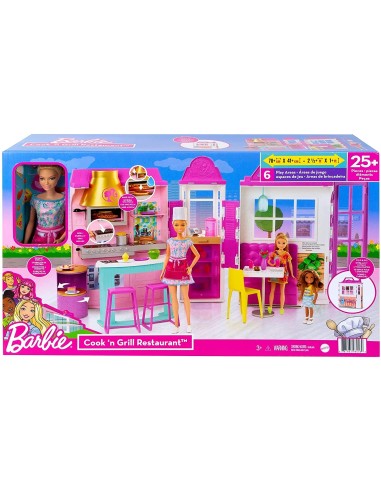 Barbie Ristorante con Barbie con Cappello da Chef