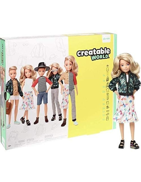 Creatable World KIT DELUXE Capelli biondi lisci