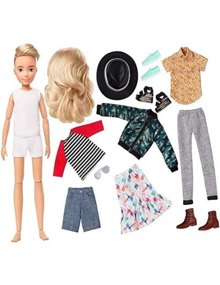 Creatable World KIT DELUXE Capelli biondi lisci