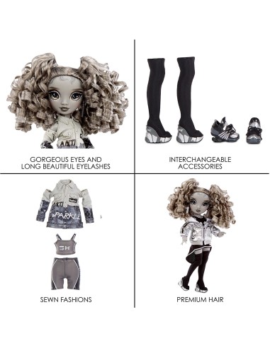 Rainbow High Shadow High Doll - NICOLE STEEL