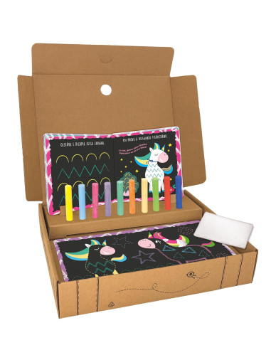 Lavagnetta Zig Zag tra gli Unicorni Montessori