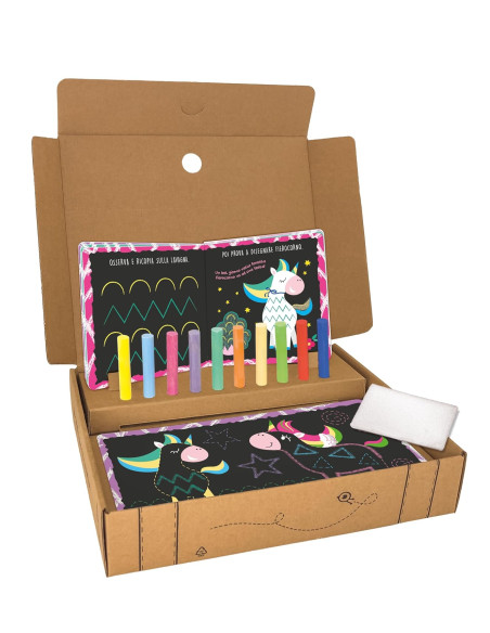 Lavagnetta Zig Zag tra gli Unicorni Montessori