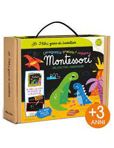 Lavagnette Traccio e Imparo - Zig Zag tra i dinosauri 