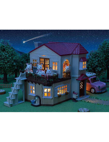 Sylvanian Families - Casa Grande con luci, attico segreto 
