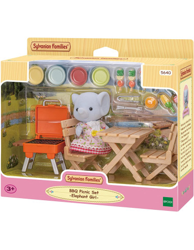 Sylvanian Families Set Barbeque Picnic Ragazza...
