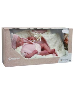 Reborn Arias 45 cm con sacco rosa