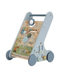 Carrellino primipassi Legno Azzurro