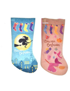 Calza Befana vuota 80/100cm assortita