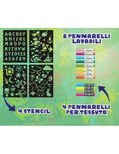 Ricarica color Spry Mini - Pennarelli e Stencils Set