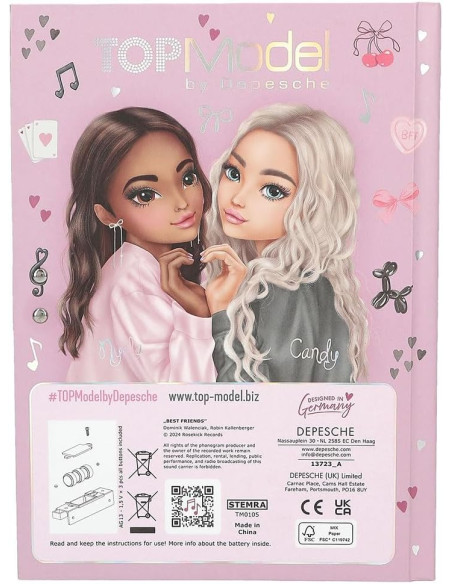 Diario con codice e sound Topmodel My BFF