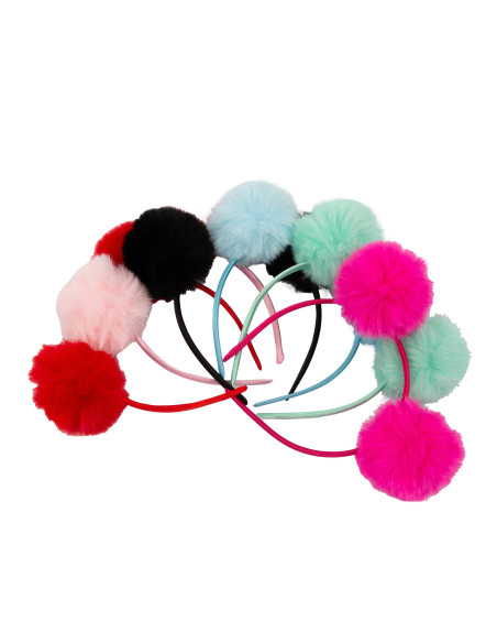 Cerchietto Pon Pon assortito