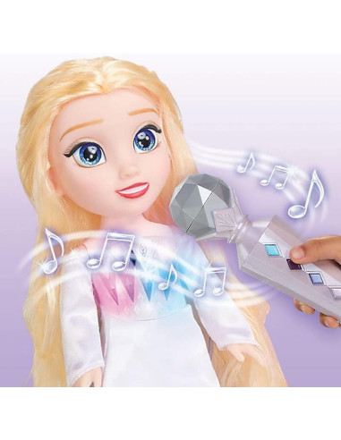 Frozen Elsa Cantante con microfono