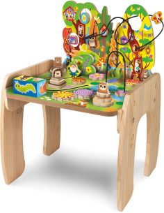 Montessori Legno Tavolo 1000 attività cresce con te 2