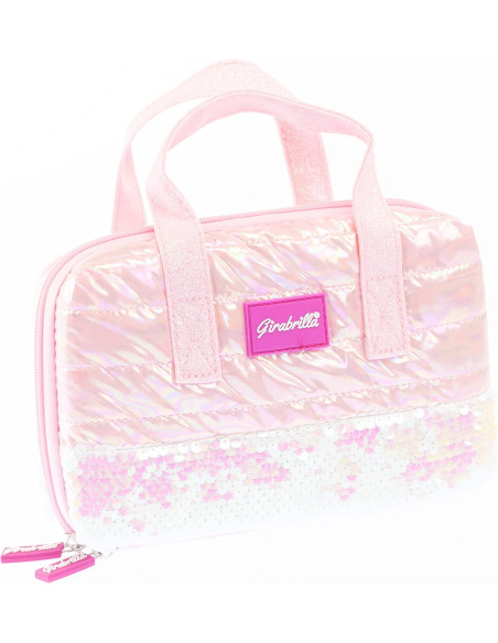 Girabrilla Puffer Makeup set rosa fluo