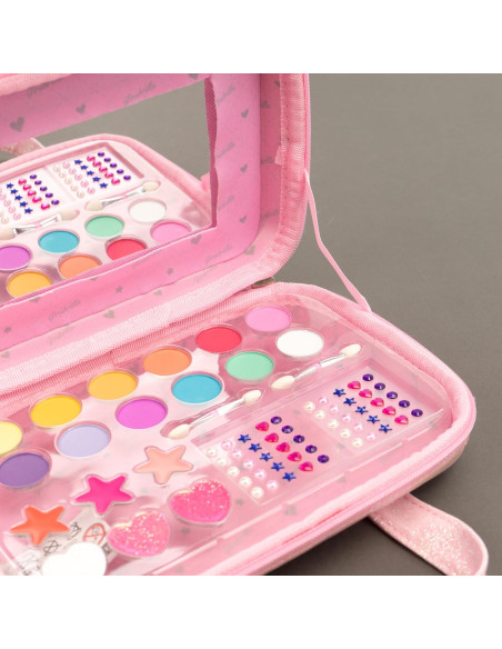 Girabrilla Puffer Makeup set rosa fluo