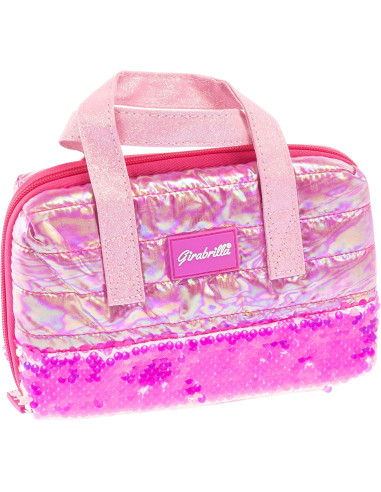 Girabrilla Puffer Makeup set fucsia