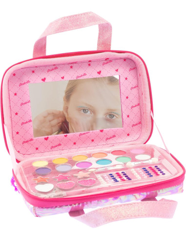 Girabrilla Puffer Makeup set fucsia