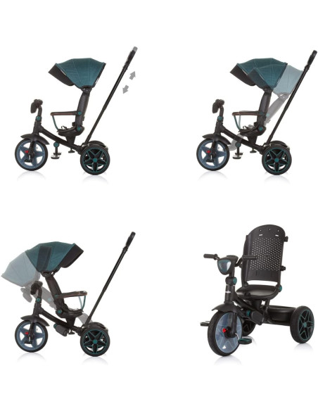 Triciclo Derby Teal c/ cappottina 