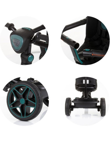 Triciclo Derby Teal c/ cappottina 