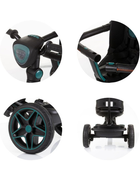 Triciclo Derby Teal c/ cappottina 