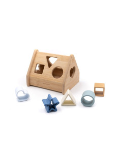 Bamboom - Casetta Puzzle in legno Blu