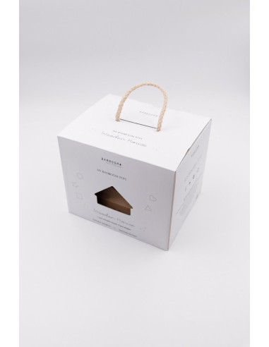 Bamboom - Casetta Puzzle in legno Blu