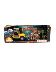 Playset Dino + veicolo e personaggio 2