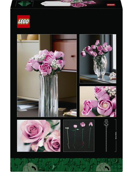 Lego Botanicals - Bouquet di rose rosa