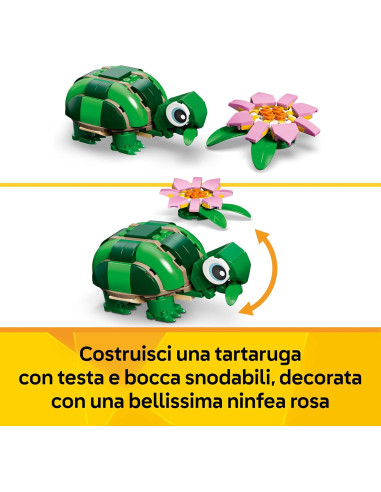Lego Creator - Tartaruga con fiore di ninfea