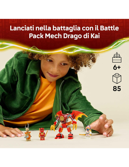 Lego Ninjago - Battle Pack Mech Drago di Kai