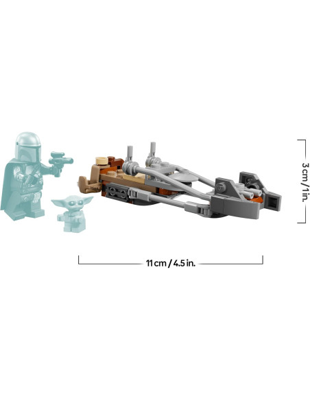Lego Star Wars - Speeder Bike del Mandaloriano e Grogu