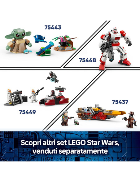 Lego Star Wars - Speeder Bike del Mandaloriano e Grogu