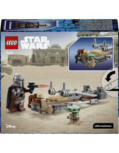 Lego Star Wars - Speeder Bike del Mandaloriano...