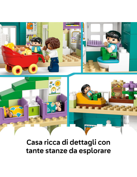 Lego Duplo - Casa familiare moderna 3 in 1 con personaggi